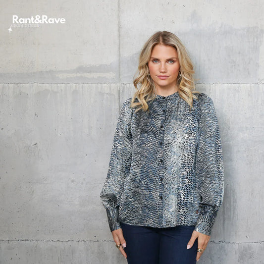 Rant & Rave Quita Top Blue
