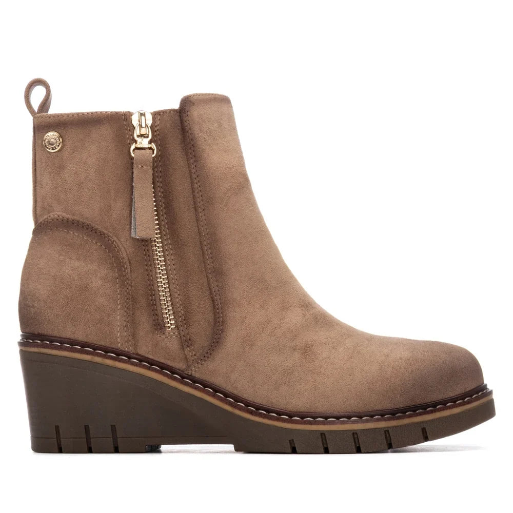Refresh Taupe Wedge Boot 176174