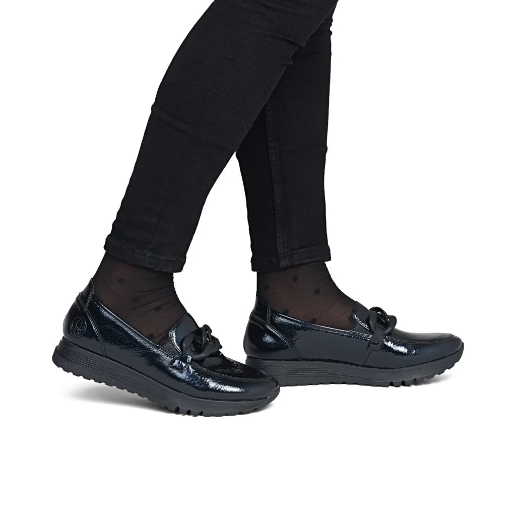 Rieker Blue Loafer 49051-14