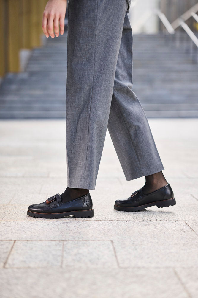 Rieker Black Loafer 45553-00