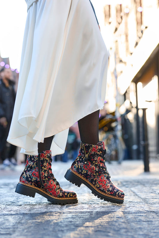 Rieker Floral Boot 72617-90