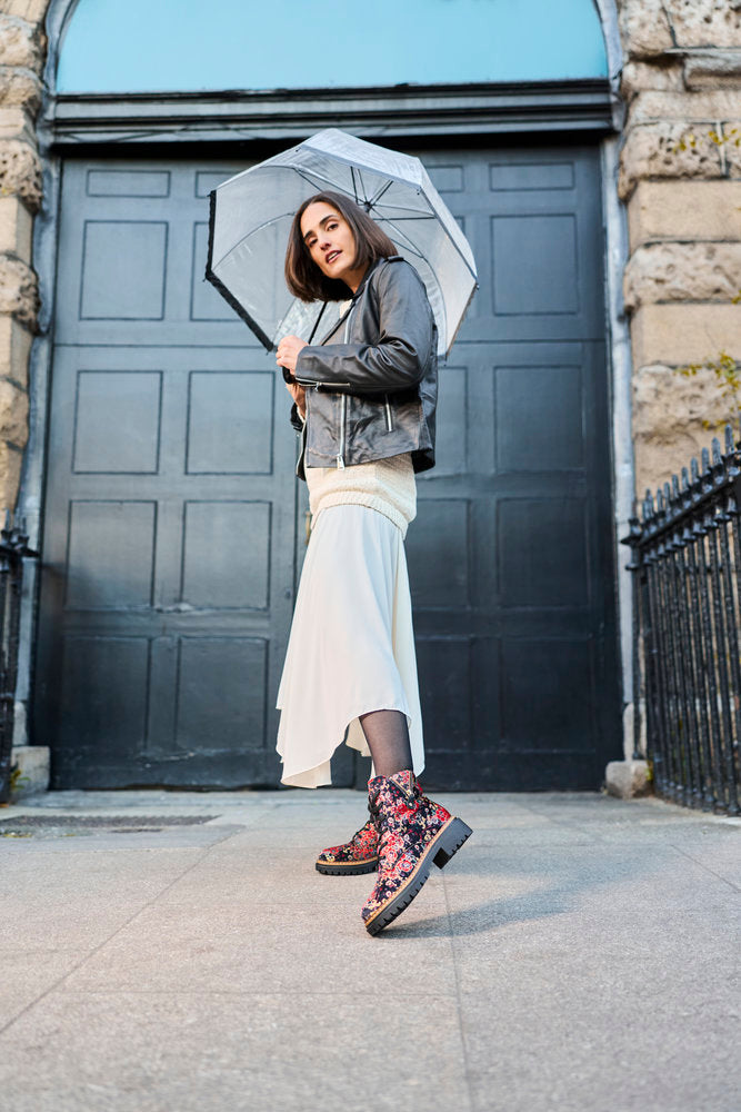 Rieker Floral Boot 72617-90