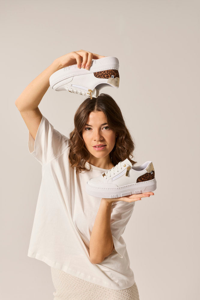 Rieker M1900-80 white trainer