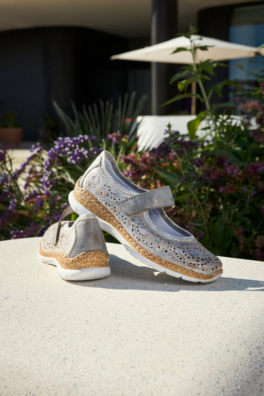 Rieker Metallic Shoe N4299-90