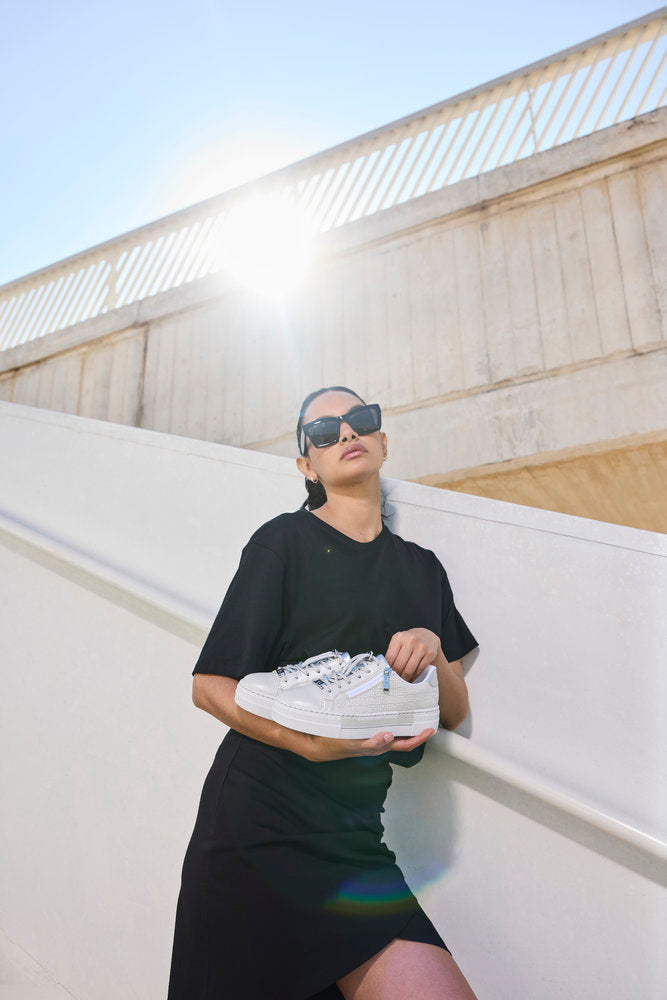 Rieker N4960-90 Silver Trainers