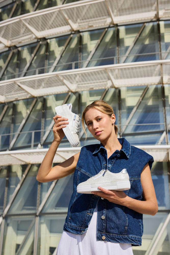 Rieker N4960-90 Silver Trainers