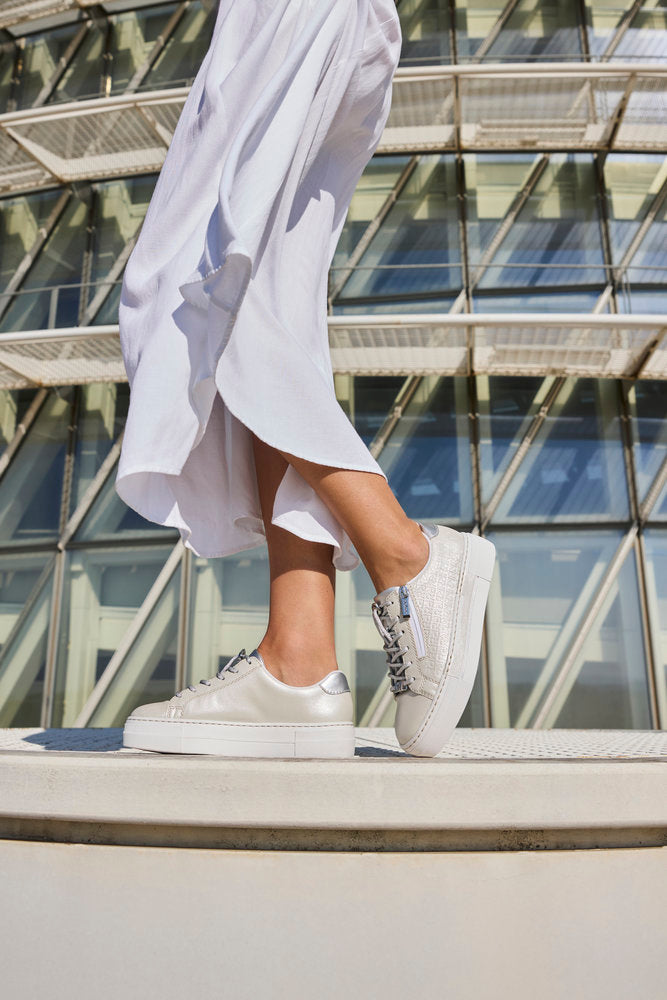 Rieker N4960-90 Silver Trainers