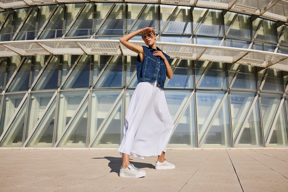 Rieker N4960-90 Silver Trainers