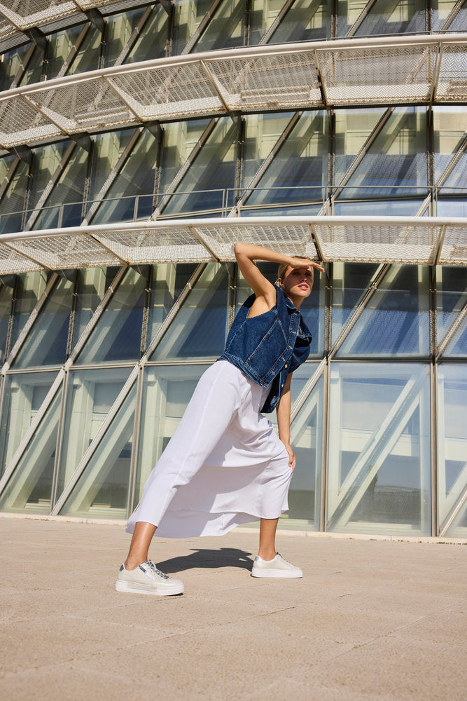 Rieker N4960-90 Silver Trainers