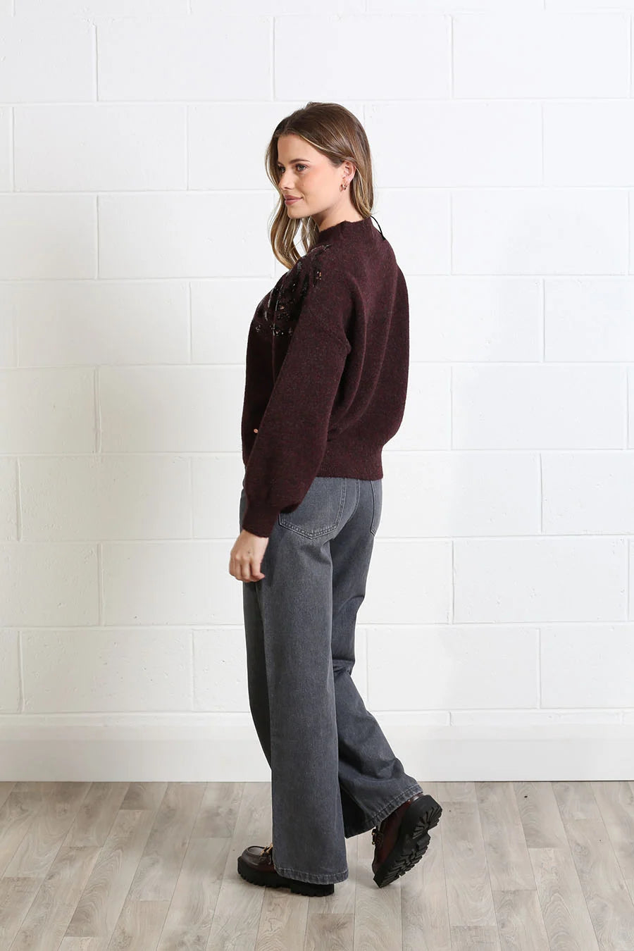 Rant and Rave Sarah Jumper Burgundy