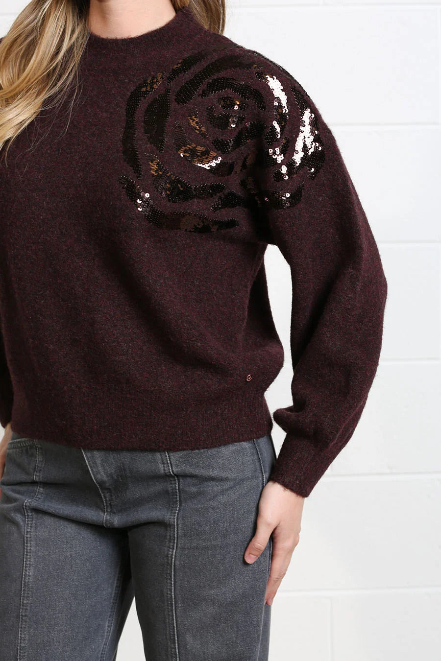Rant and Rave Sarah Jumper Burgundy
