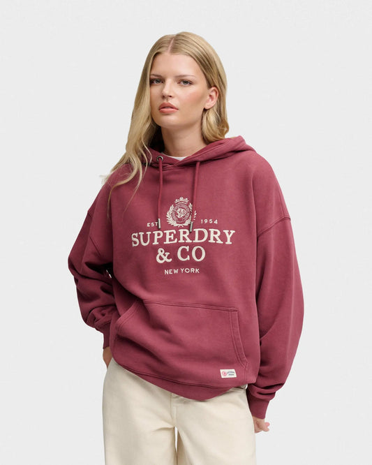 Luxe Casual Embroidered Relaxed Hoodie