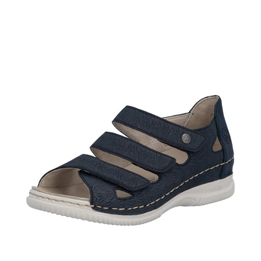 Rieker Navy Wide Sandal V7451-14