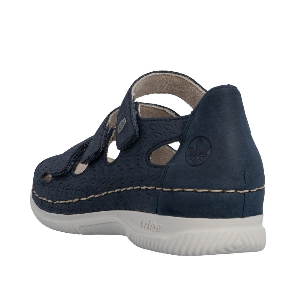 Rieker Navy Wide Sandal V7451-14
