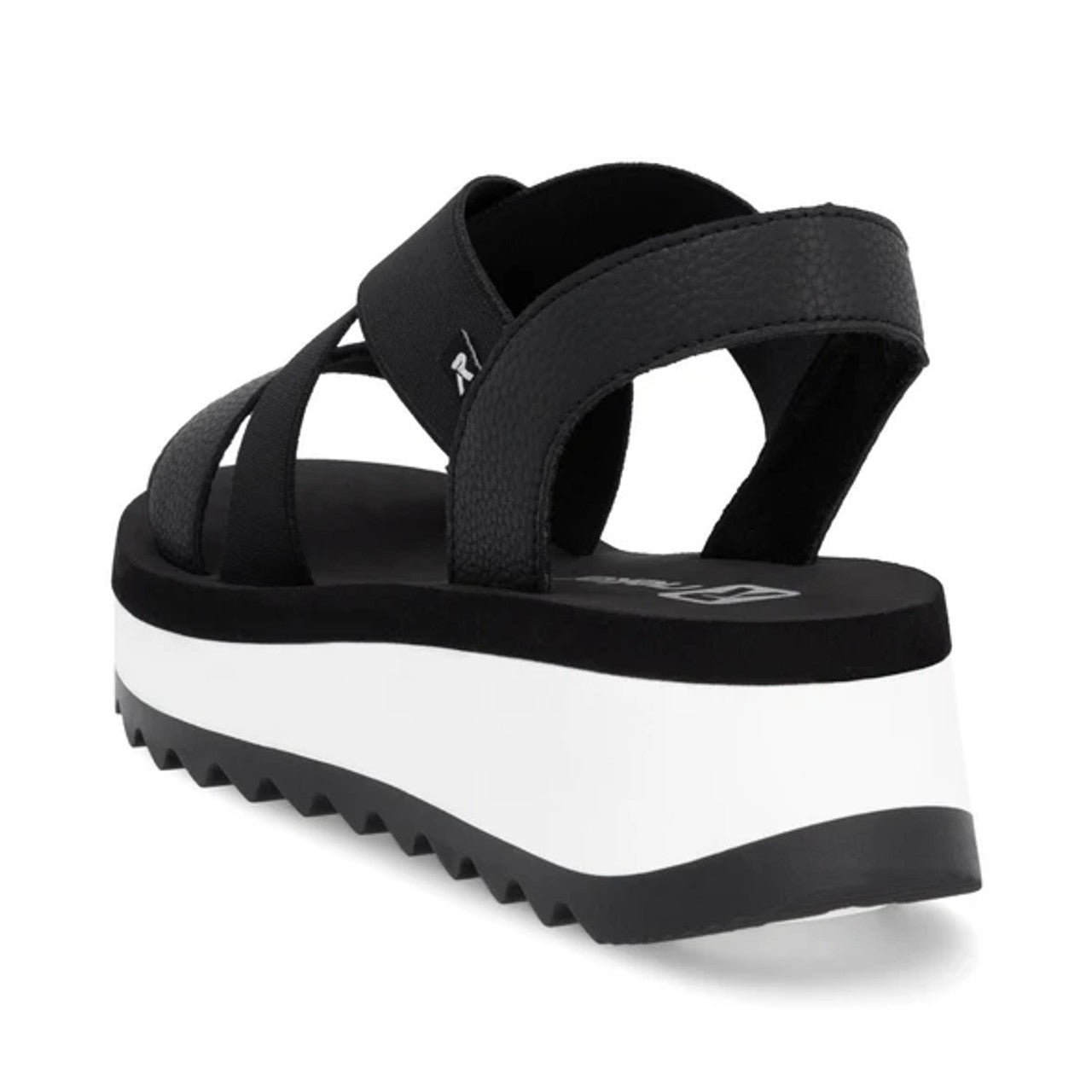 Rieker W3053-00 black sandal