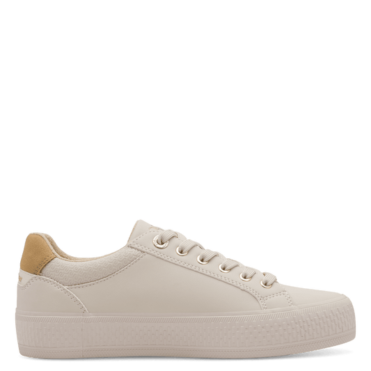 S.Oliver beige zip trainer 5-23600-42