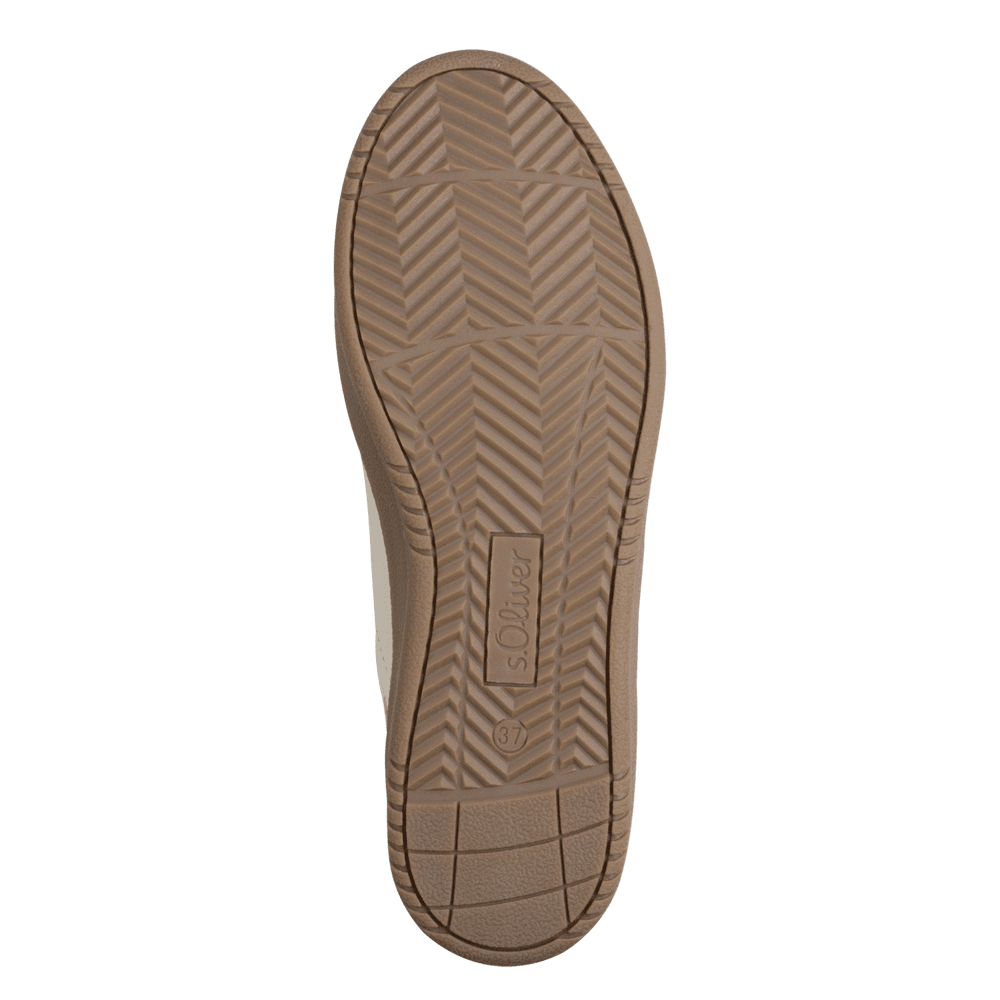 S.Oliver beige combination trainer 5-23652-44