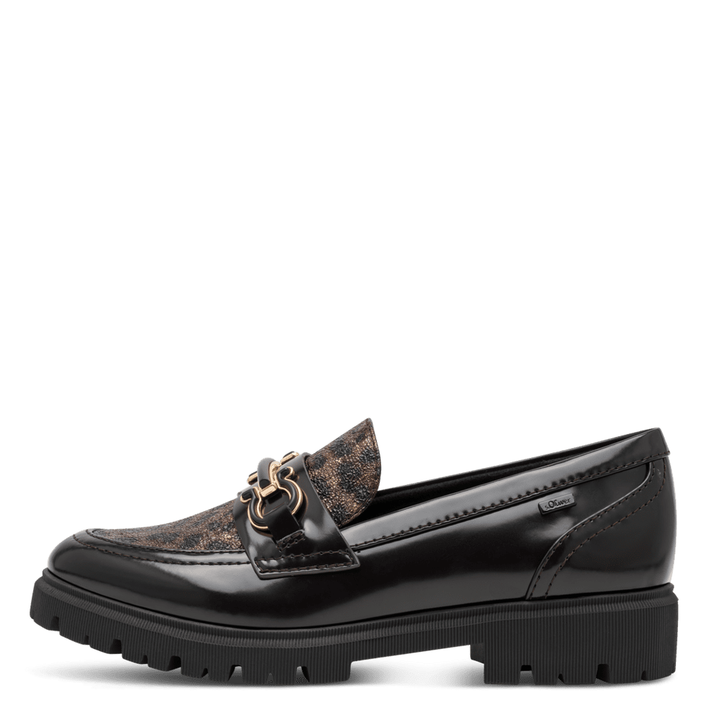 S.oliver brown leopard loafer 5-24729-45