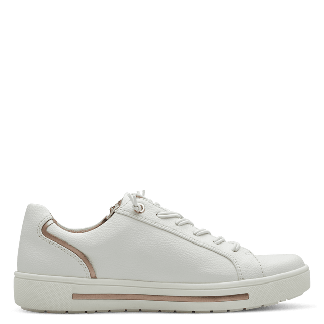 Jana 8-23660-42 white /rosegold trainer