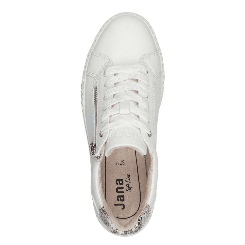 Jana 8-23767-43 white trainer