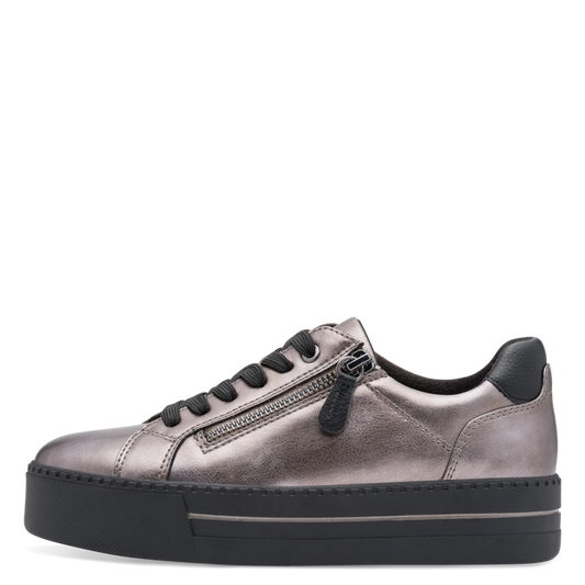 Jana Pewter/Black Trainer 8-23767-43