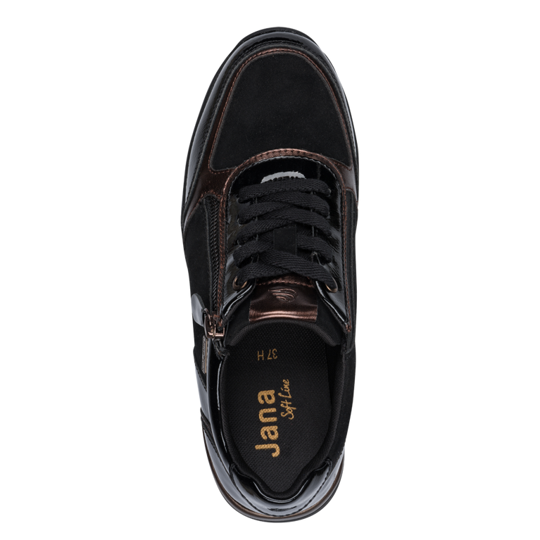 Jana-Tex Black Trainer 8-23789-47-001