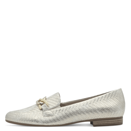 Jana 8-24264-42 gold loafer