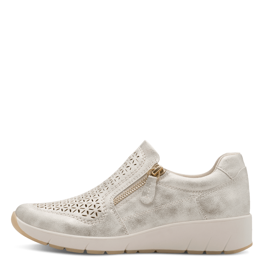 Jana 8-24765-46 beige/gold slip on