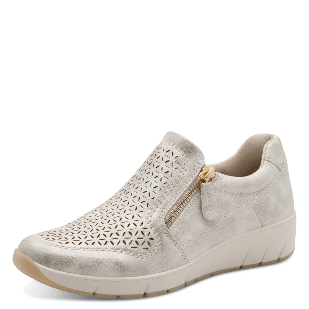 Jana 8-24765-46 beige/gold slip on