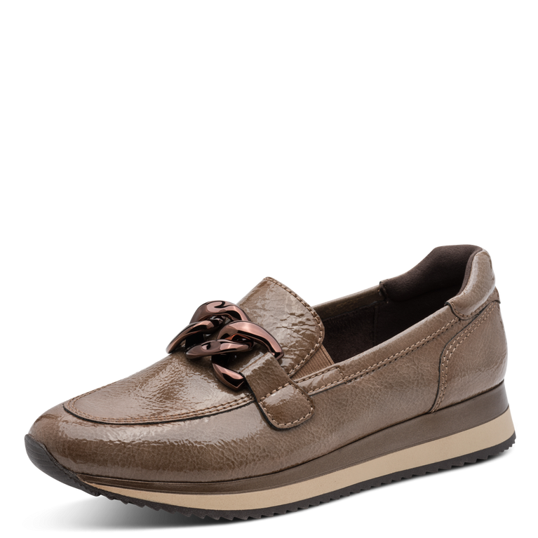 Jana Stone Patent Loafer 8-24766-42
