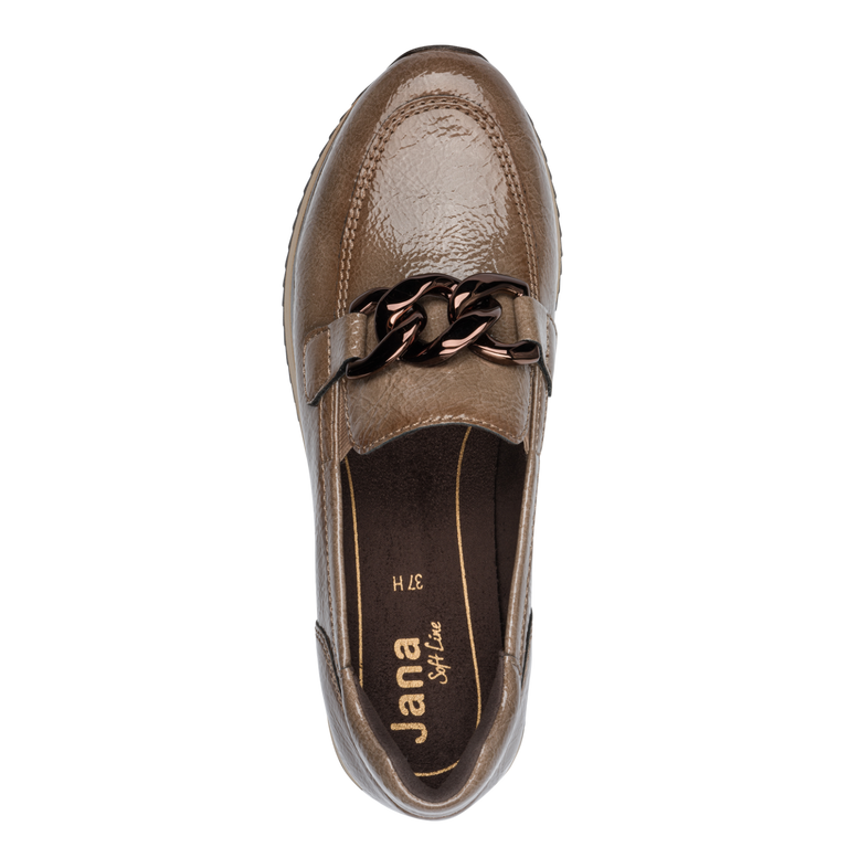 Jana Stone Patent Loafer 8-24766-42