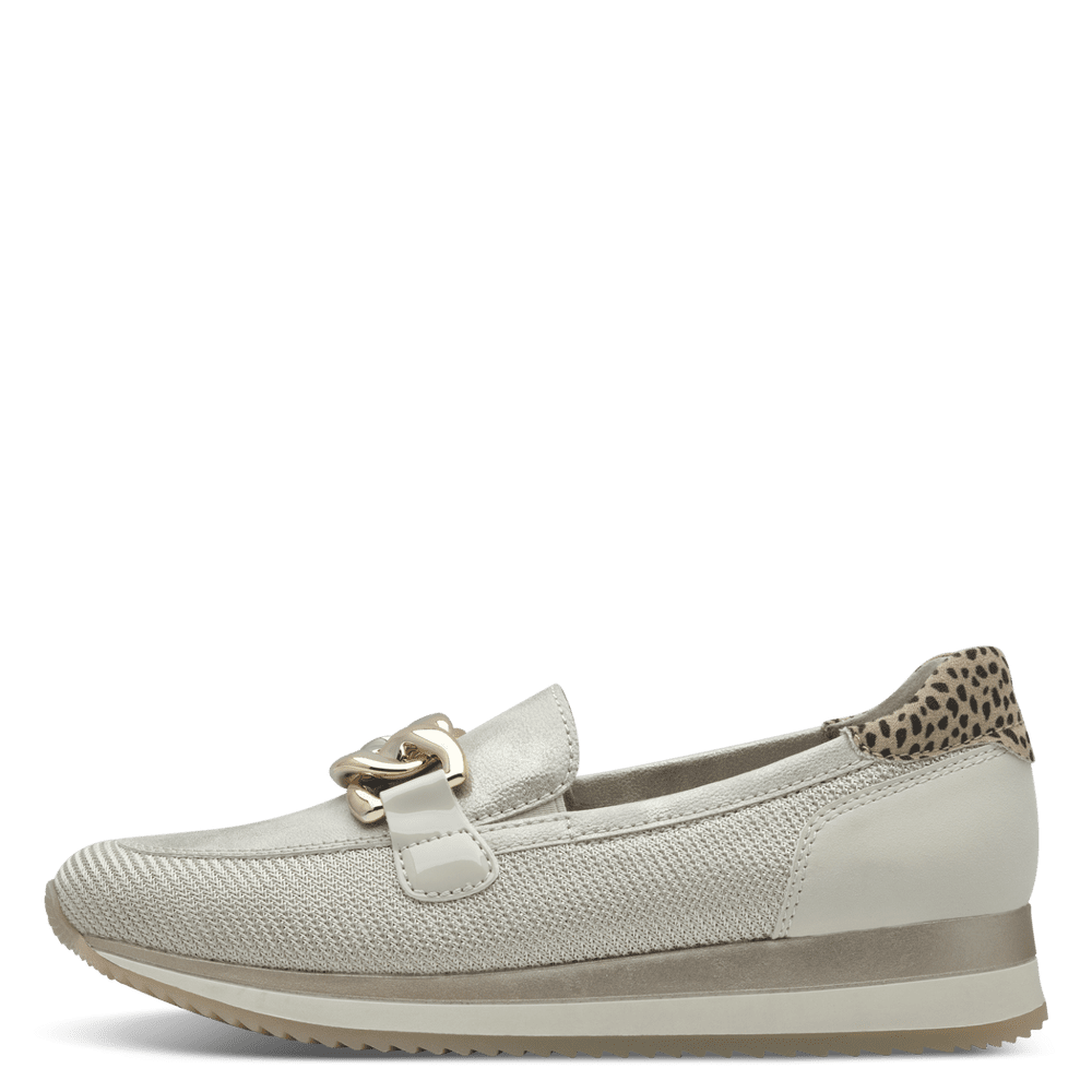 Jana 8-24766-42  beige/gold slip on