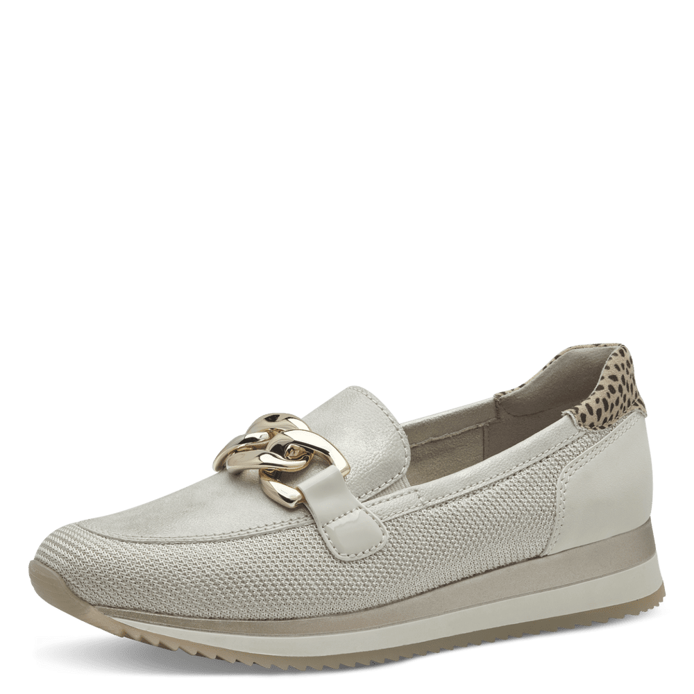 Jana 8-24766-42  beige/gold slip on