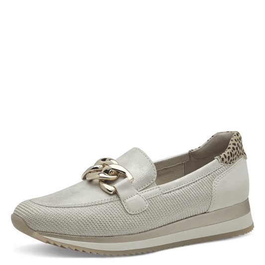 Jana 8-24766-42  beige/gold slip on