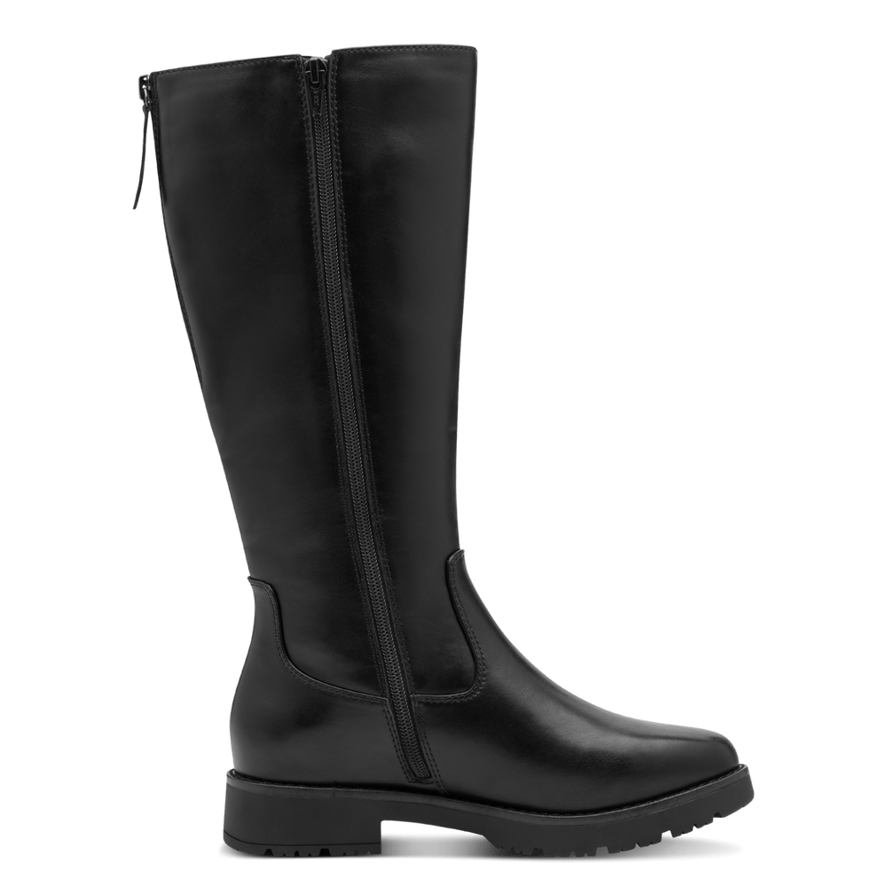 Jana black long boot 8-25564-43