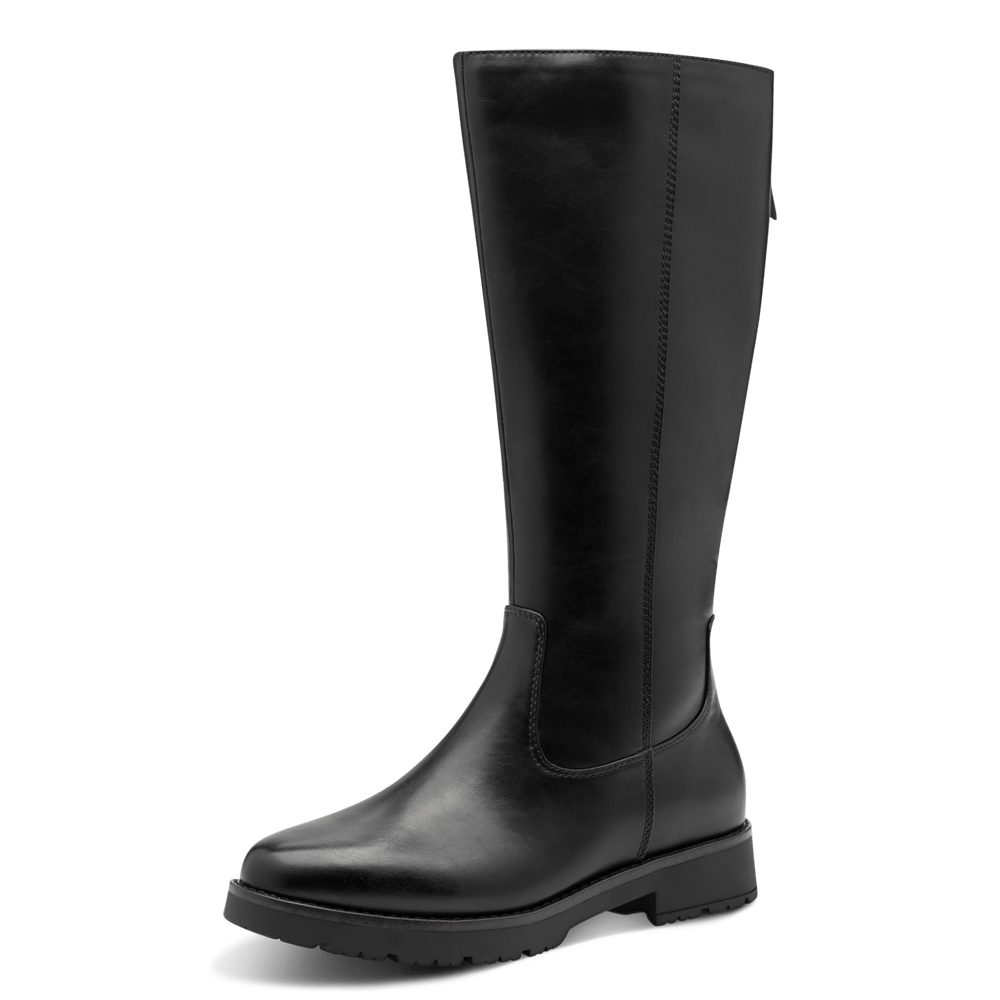 Jana black long boot 8-25564-43