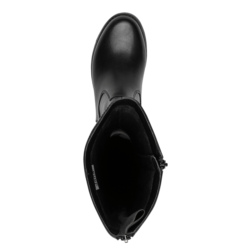 Jana black long boot 8-25564-43