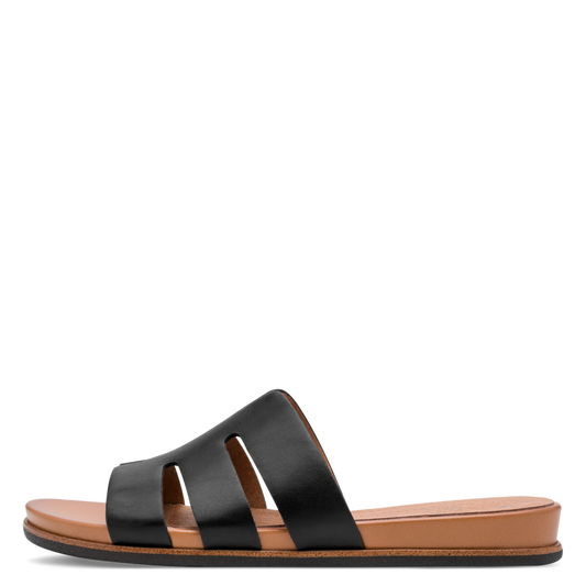Jana Black Sandal 8-27166-44