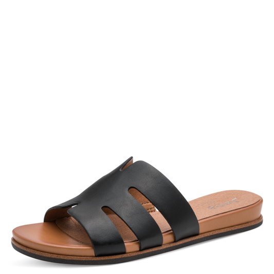 Jana Black Sandal 8-27166-44