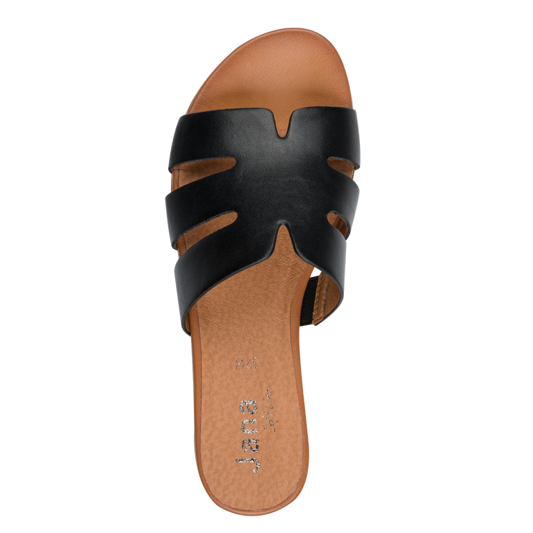Jana Black Sandal 8-27166-44