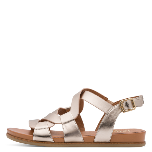 Jana Champagne Sandal 8-28161-44