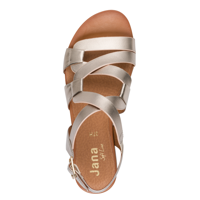Jana Champagne Sandal 8-28161-44