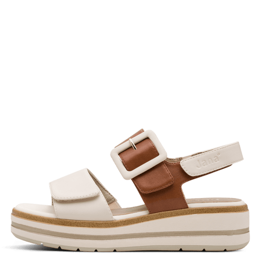 Jana Beige Sandal 8-28266-44