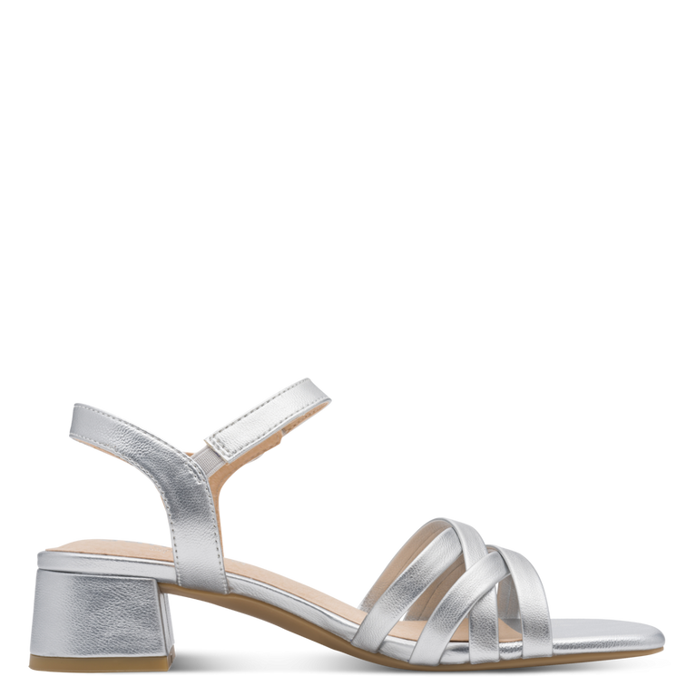 Jana Silver Heel 8-28279-46