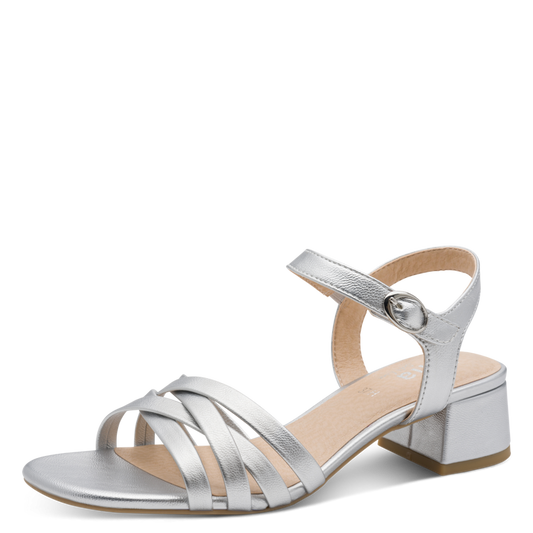 Jana Silver Heel 8-28279-46