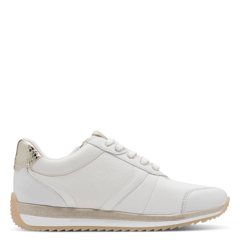 Tamaris Comfort White/Gold Trainer 8-83734-46