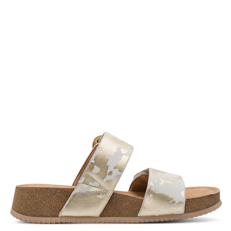 Tamaris Light Gold Cow Sandal