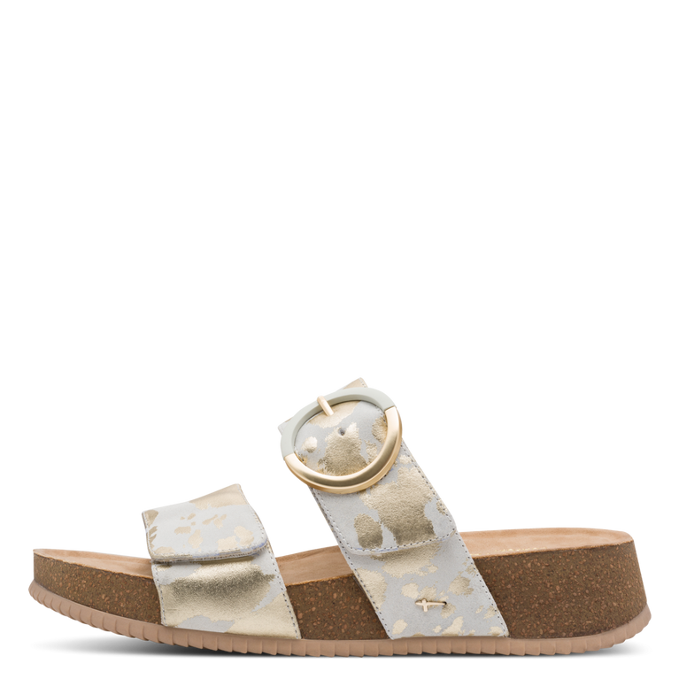 Tamaris Light Gold Cow Sandal