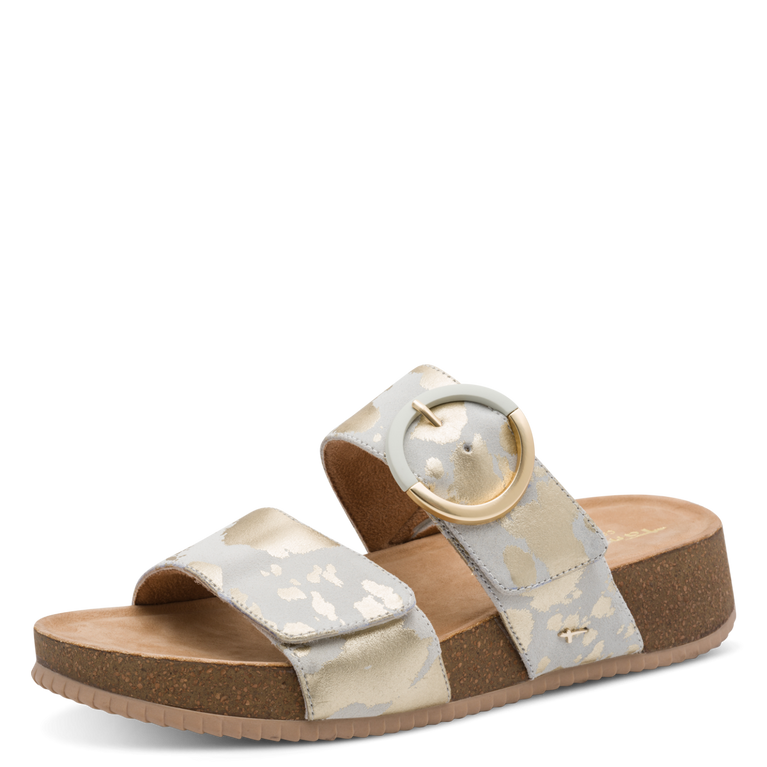Tamaris Light Gold Cow Sandal