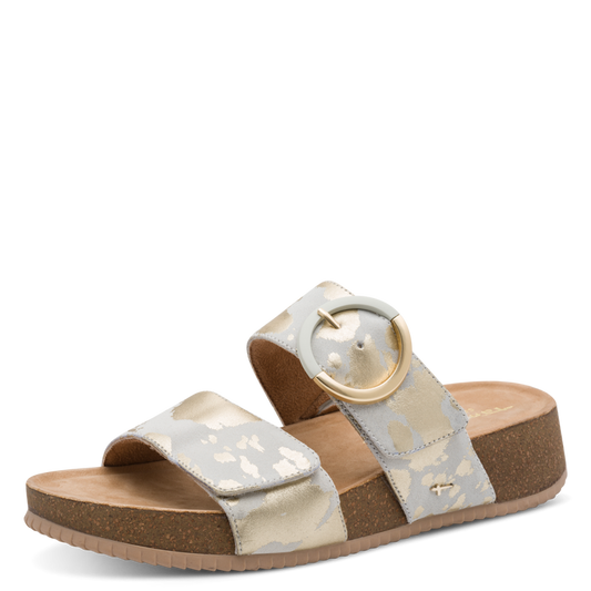 Tamaris Light Gold Cow Sandal